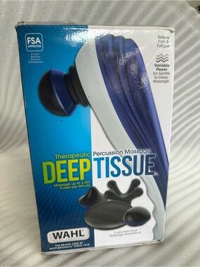 Wahl Deep Tissue Percussion Massager - Blue & White